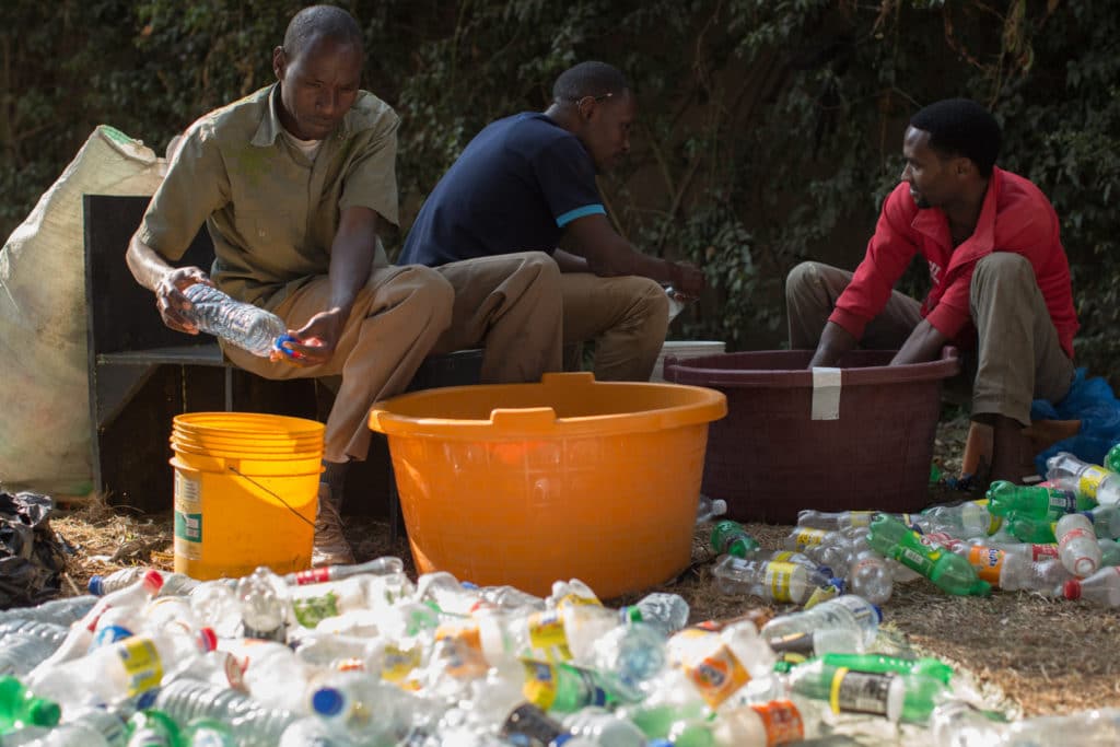 Dunia-botellas -bolsas de plastico